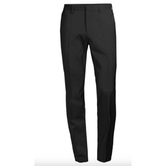 New Men's Hugo Boss Black Virgin Wool Pants Size 36 Regular - Picture 1 of 6